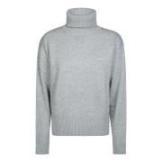 Sun68 Enfärgad Turtle Neck Långärmad Topp Gray, Dam