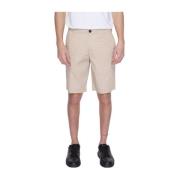 Armani Exchange Bomull Bermuda Shorts Beige, Herr