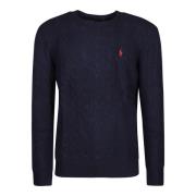 Polo Ralph Lauren Stilren Stickad Tröja för Män Blue, Herr