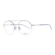 Ana Hickmann Silver Aviator Half-Rim Optiska Ramar Gray, Dam