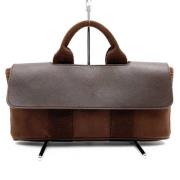 Hermès Vintage Pre-owned Canvas handvskor Brown, Dam