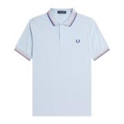 Fred Perry Randig Polotröja M3600 Blue, Herr