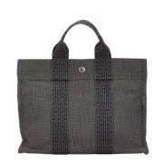 Hermès Vintage Pre-owned Canvas handvskor Gray, Dam