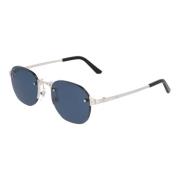 Cartier Metallram Solglasögon Ct0459S Modell Gray, Unisex