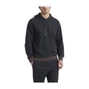 Peserico Bomullsblandad sweatshirt med tricot kant Gray, Herr