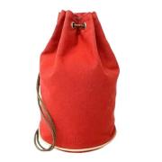 Hermès Vintage Pre-owned Canvas axelremsvskor Red, Dam