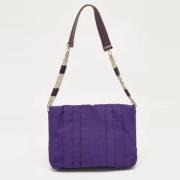 Anya Hindmarch Pre-owned Pre-owned Canvas axelremsvskor Purple, Dam