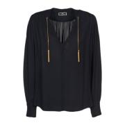 Elisabetta Franchi Blouses Black, Dam