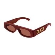 Gucci Röda solglasögon för kvinnor Ss24 Red, Dam