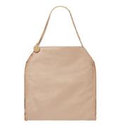 Stella McCartney Shaggy Eco Tote med Guld Kedja Brown, Dam