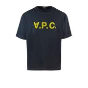 A.p.c. Svarta T-shirts och Polos Boxy Cut Black, Herr