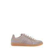 Maison Margiela Klassiska lädersneakers Gray, Dam