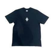 C.P. Company Svart Lätt Jersey T-shirt med Tryckt Logotyp Black, Herr