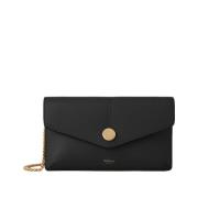 Mulberry Stud Pochette on Chain, Svart Black, Dam