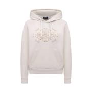 Polo Ralph Lauren Ecru Broderad Huva Sweatshirt Beige, Dam