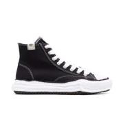 Mihara Yasuhiro Canvas HI Cut Sneaker Black, Herr