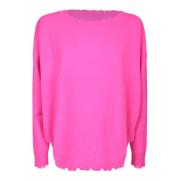 Kujten Livlig Orange Stickat Aw24 Pink, Dam