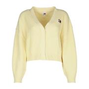 Tommy Jeans Stiligt Sweatshirt för en Trendy Look Yellow, Dam