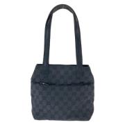 Gucci Vintage Pre-owned Canvas totevskor Black, Dam