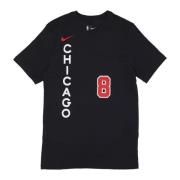 Nike Chicago Bulls NBA City Edition Tee Black, Herr