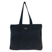 Prada Vintage Pre-owned Canvas prada-vskor Black, Dam