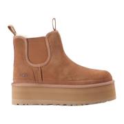 UGG UGG Neumel Platform Chelsea Boot Beige, Dam