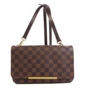 Louis Vuitton Vintage Pre-owned Canvas axelremsvskor Brown, Dam