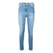 Cycle Denim Stretch Jeans Blue, Dam