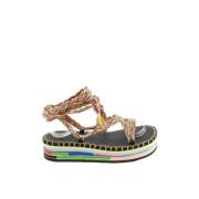 Chloé Pre-owned Pre-owned Tyg sandaler Multicolor, Dam