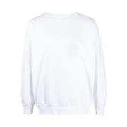 Philippe Model Kontrasttryck Sweatshirt Vit White, Herr