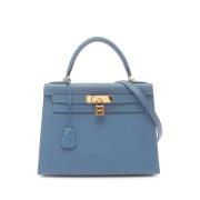 Hermès Vintage Pre-owned Laeder handvskor Blue, Dam