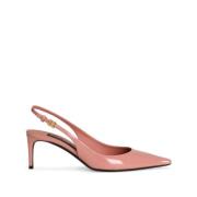 Dolce & Gabbana Rosa Platta Skor Elegant Stil Pink, Dam