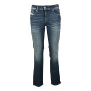 Diesel Bomullsblandning Slim Fit Jeans Blue, Dam