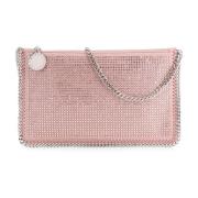 Stella McCartney Vegan Shaggy Deer Kristall Pochette Pink, Dam