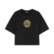 Versace Svart Medusa Head Bomull T-shirt Black, Dam