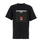 Oamc Klassisk Svart Bomull T-shirt Black, Herr