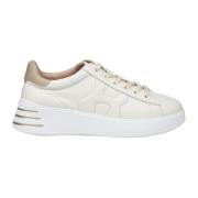 Hogan Bruna Sneakers Rebel H564 Chic Stil Beige, Dam