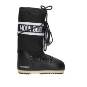 Moon Boot Svarta Vattentäta Nylon Vinterstövlar Black, Dam