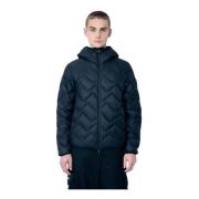 Moncler Zigzag Quiltad Huva Dunjacka Black, Herr