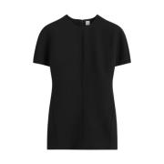 TotêMe Silkeull Cap-Sleeve Top Black, Dam