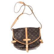 Louis Vuitton Vintage Pre-owned Canvas crossbodyvskor Brown, Dam