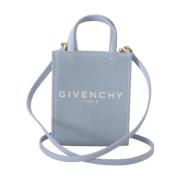 Givenchy Chic Molnblå Mini Väska i Bomull Blue, Dam