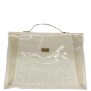 Hermès Vintage Pre-owned Vinyl handvskor White, Dam