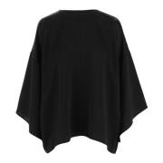 By Malene Birger Satin Crew Neck Blus Svart Black, Dam