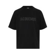 Jacquemus Surrealism T-shirt med Raglanärmar Black, Dam