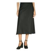 Marni Teknisk Twill Midi Kjol Black, Dam