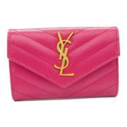 Yves Saint Laurent Vintage Pre-owned Laeder plnbcker Pink, Dam