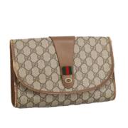 Gucci Vintage Pre-owned Canvas gucci-vskor Beige, Dam