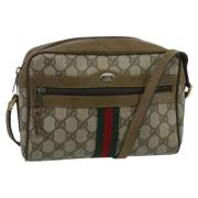 Gucci Vintage Pre-owned Canvas axelremsvskor Beige, Dam