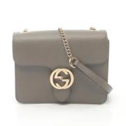 Gucci Vintage Pre-owned Laeder gucci-vskor Gray, Dam